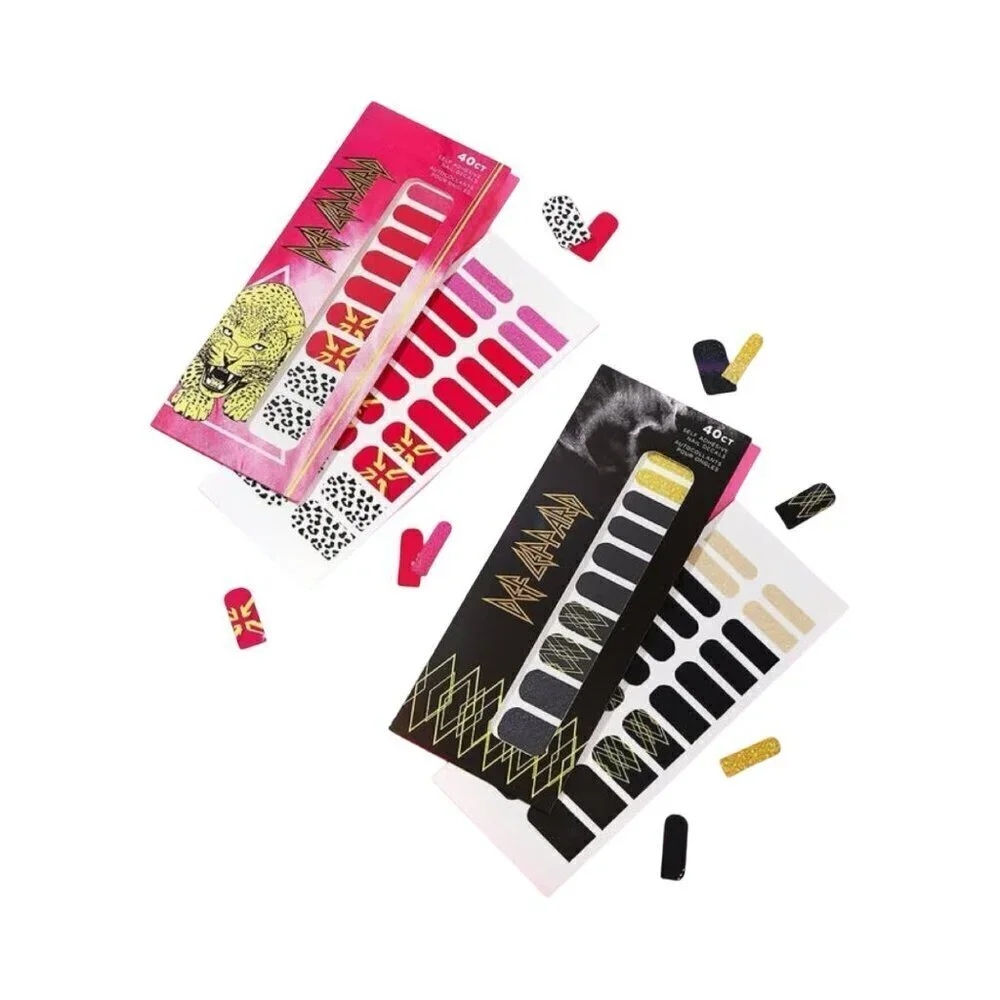 Def Leopard Rock & Roll Artistry Palette & 2 Sets Nail Decals. Rare New In Box